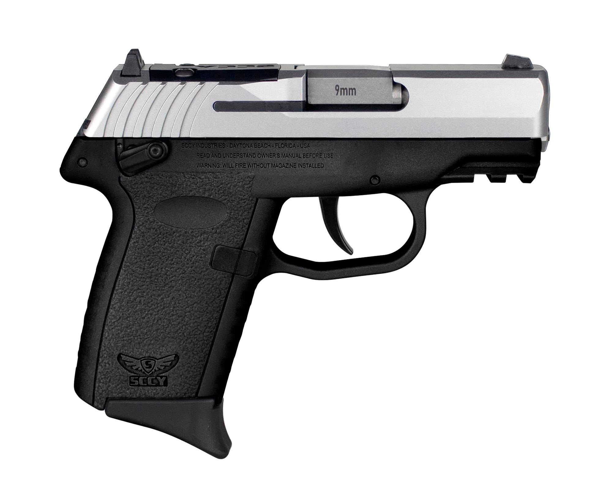 SCCY CPX-1 Gen 3 Black/Stainless 9mm 3.1" Barrel 10-Rounds RDR