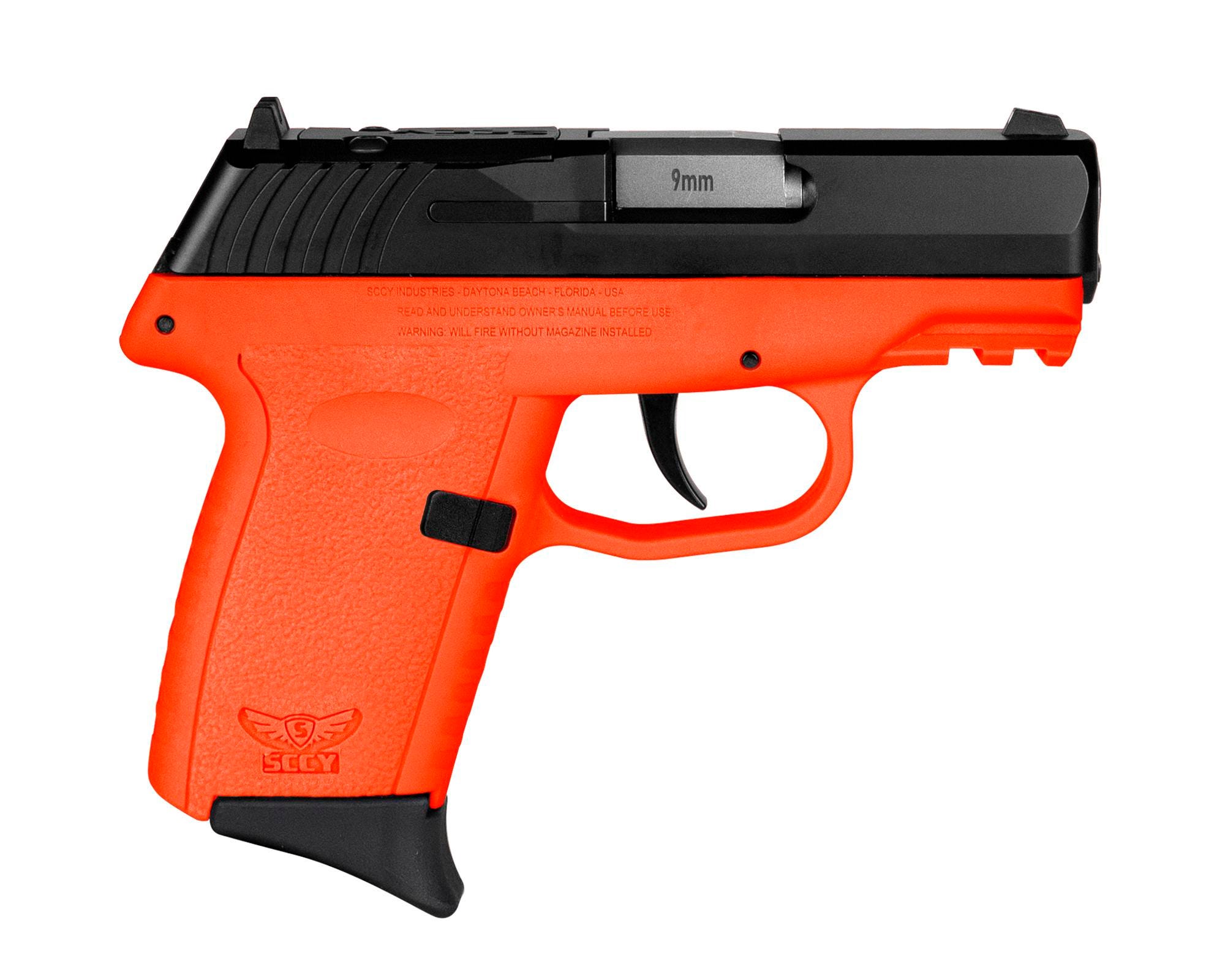 SCCY CPX-2 Orange 9mm 3.1" Barrel 10 Rounds Optics Ready