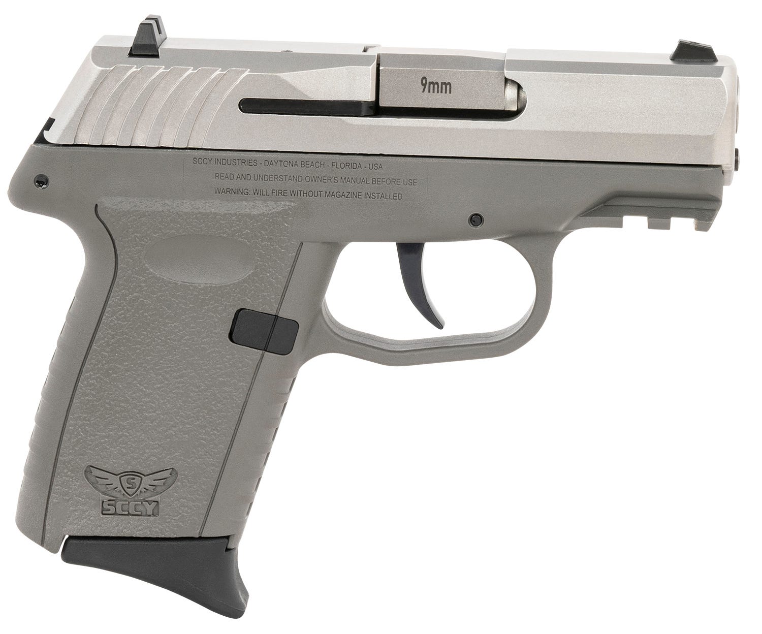 SCCY CPX-2 Gen3 Gray / Stainless 9mm 3.1" Barrel 10-Rounds
