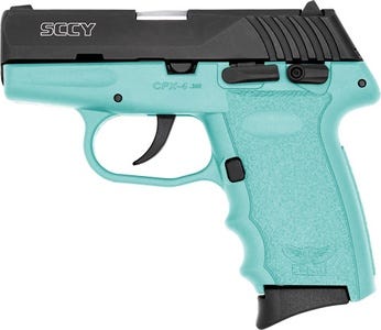 SCCY CPX-4 Light Blue .380 ACP 2.96" Barrel 10-Rounds