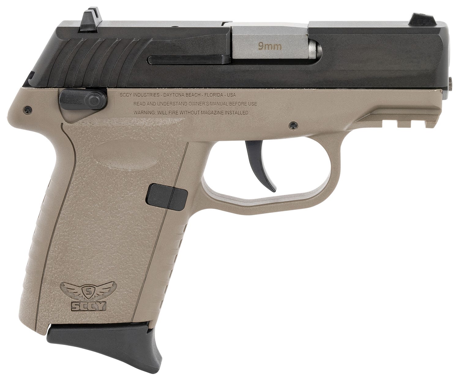 SCCY CPX-1 Gen 3 Flat Dark Earth 9mm 3.1" Barrel 10-Rounds Ambidextrous Safety