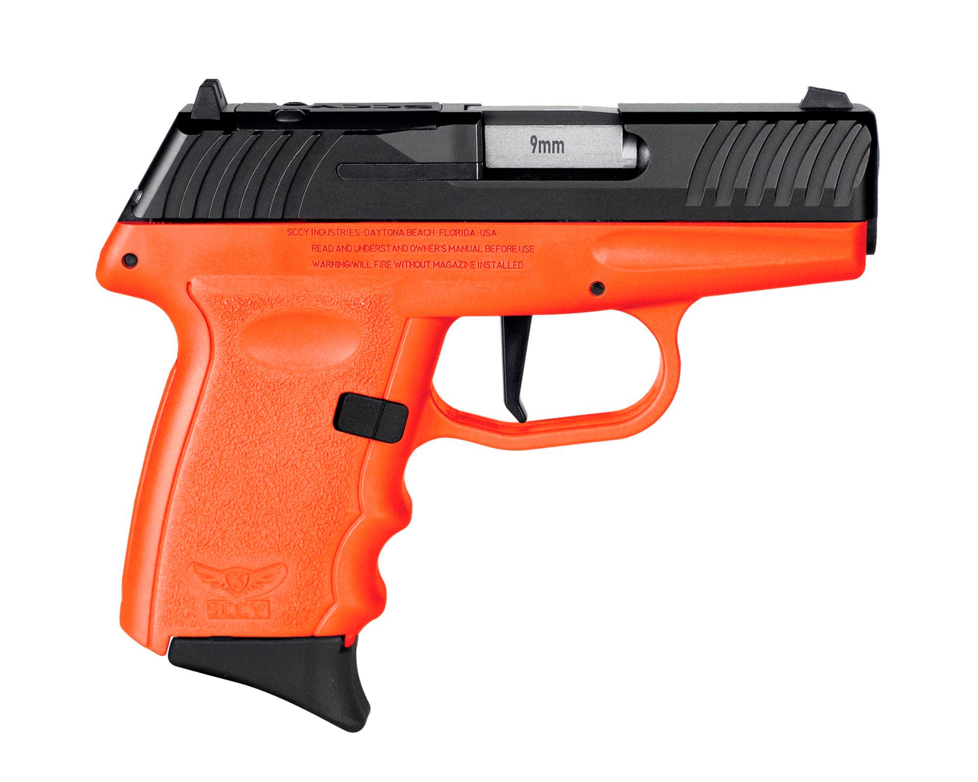 SCCY DVG-1 RDR Orange/Black 9mm 3.1 Barrel 10-Rounds