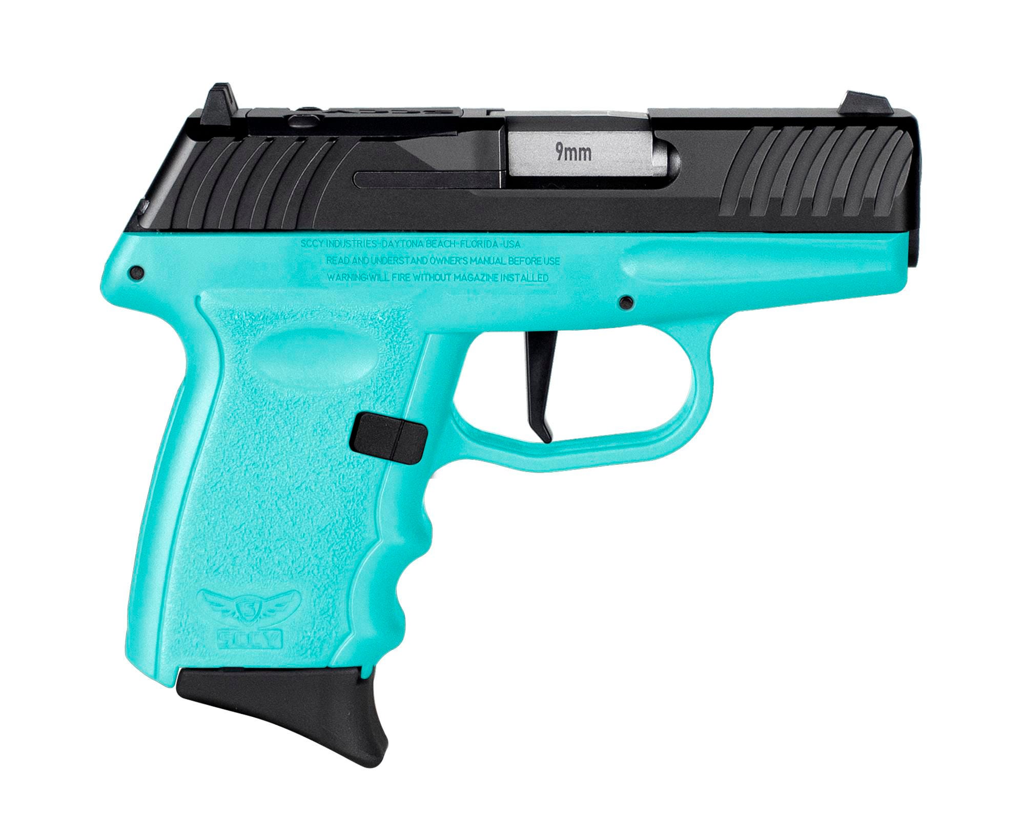 SCCY DVG-1 RDR Light Blue /Black 9mm 3.1 Barrel 10-Rounds