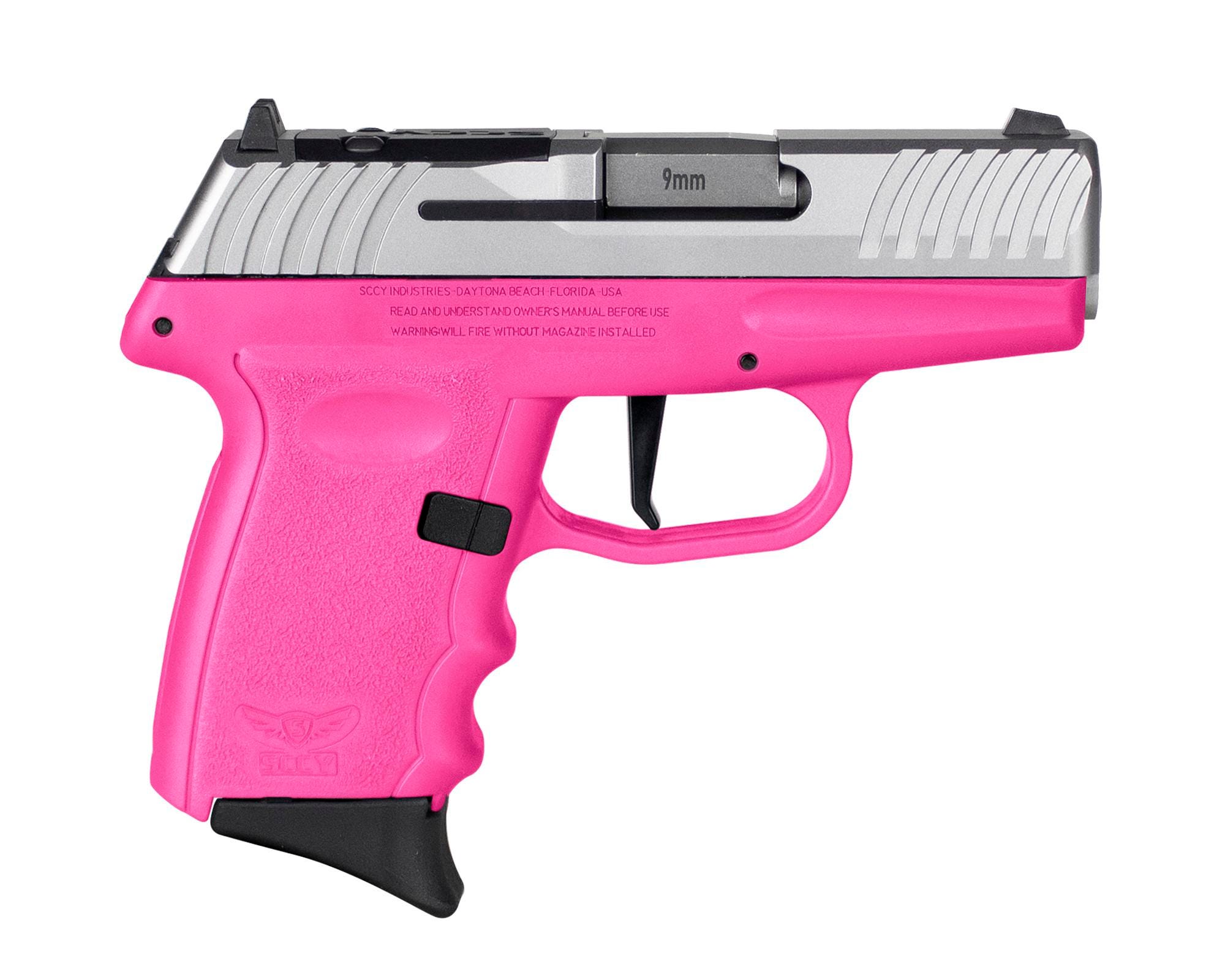 SCCY DVG-1 RDR Pink / Stainless 9mm 3.1 Barrel 10-Rounds