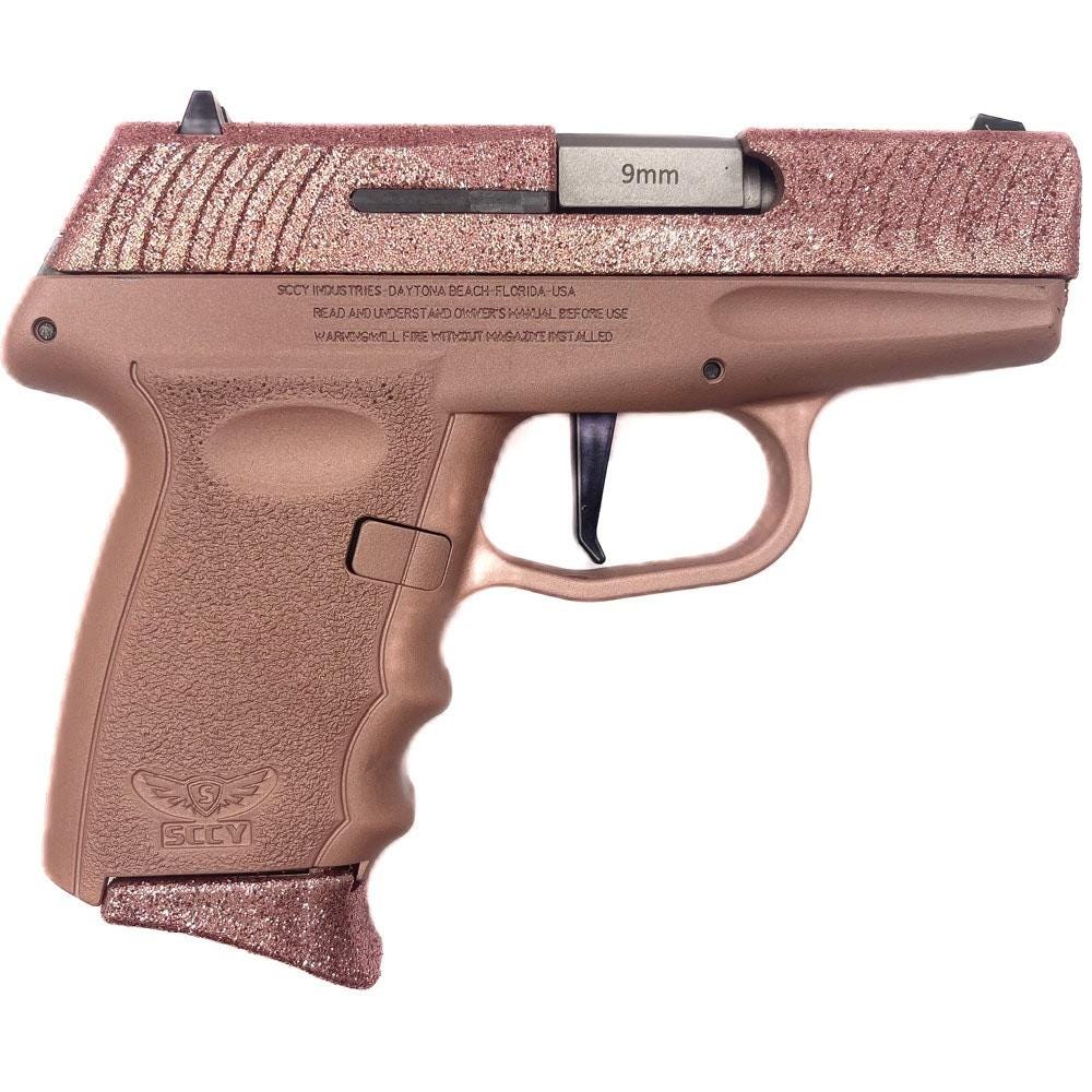 SCCY DVG 1 "Rose Gold Glitter" 9mm 3.1" Barrel 10-Rounds