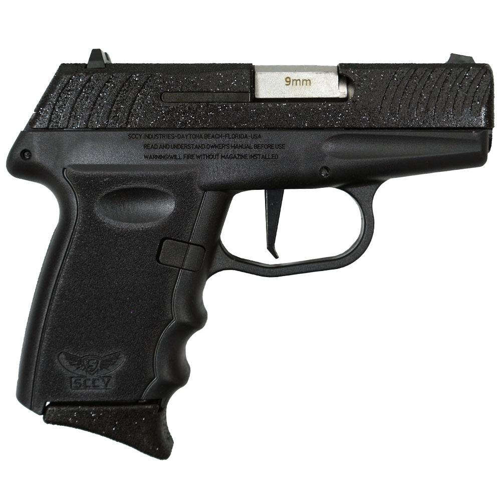 SCCY DVG1 Black Glitter 9mm 3.1" Barrel 10-Rounds