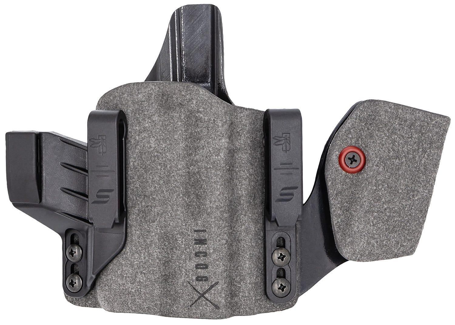 Safariland IncogX IWB Holster for Glock 43x/48 MOS RDS Black and Grey RH with Mag Caddy