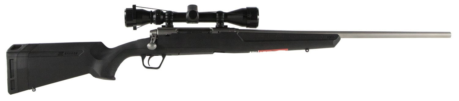 Savage Axis XP Black / Stainless .308 Win 22" Barrel 4-Rounds 3-9x40mm Scope