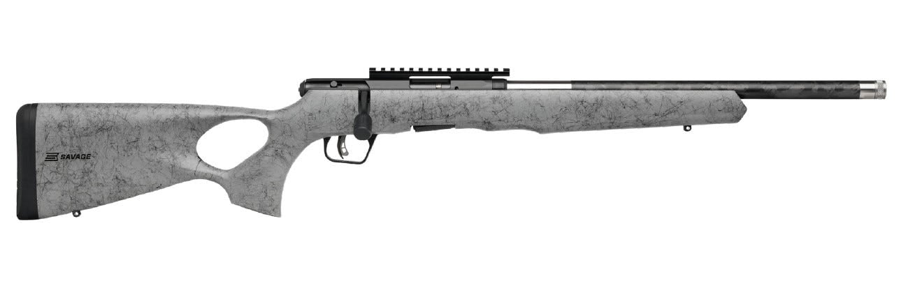 Savage B17 Timberlite Thumbhole Grey .17 HMR 18" Barrel 10-Rounds