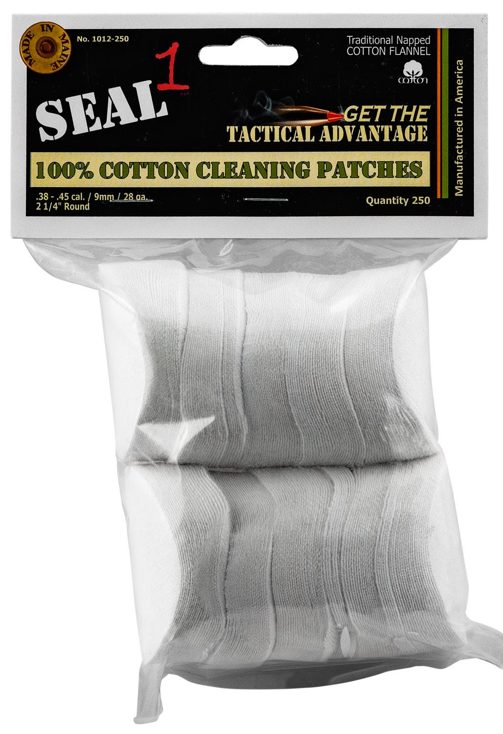 Seal 1 Cleaning Patches .45 Caliber 250-Count