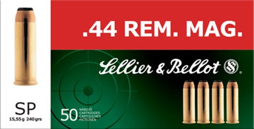 Sellier and Bellot Handgun Brass .44 Mag 240-Grain 50-Rounds Soft Point
