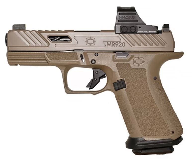 Shadow Systems MR920 Elite 9MM 4.5" Barrel 15 Rounds FDE/BK HS