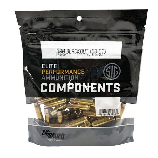 Sig Sauer Component Brass .300 AAC Blackout 50-Count Unprimed