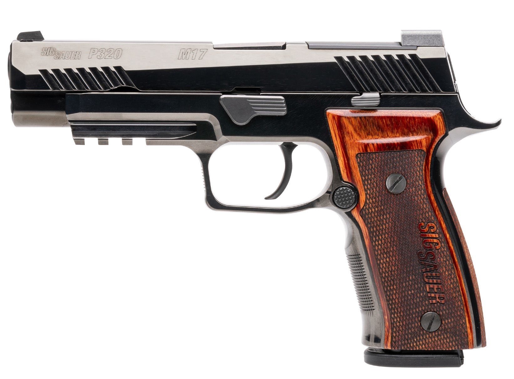 Sig Sauer P320 M-17 Ceremonial High Polish DLC 9mm 4.7" Barrel 21-Rounds