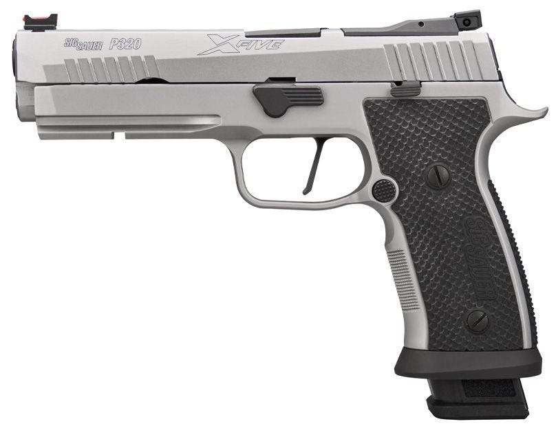 Sig Sauer P320 XFIVE SXG Silver 9mm 5" Barrel 21-Rounds