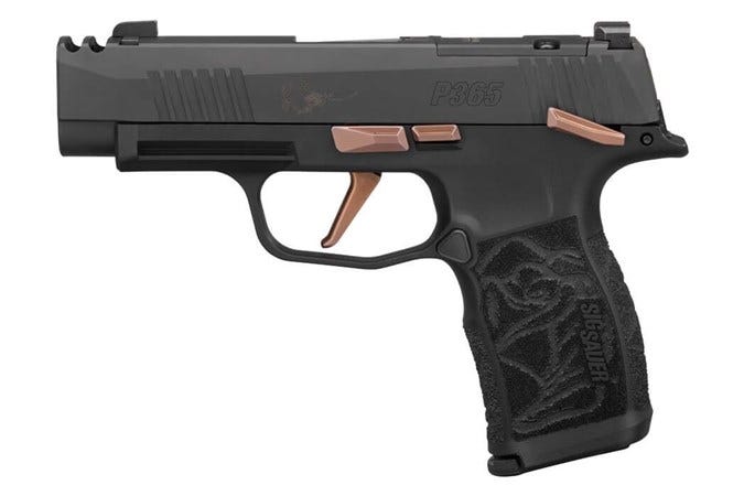 Sig Sauer P365 Rose XL Black / Rose Gold 9mm 3.1" Barrel 10-Rounds CA Compliant