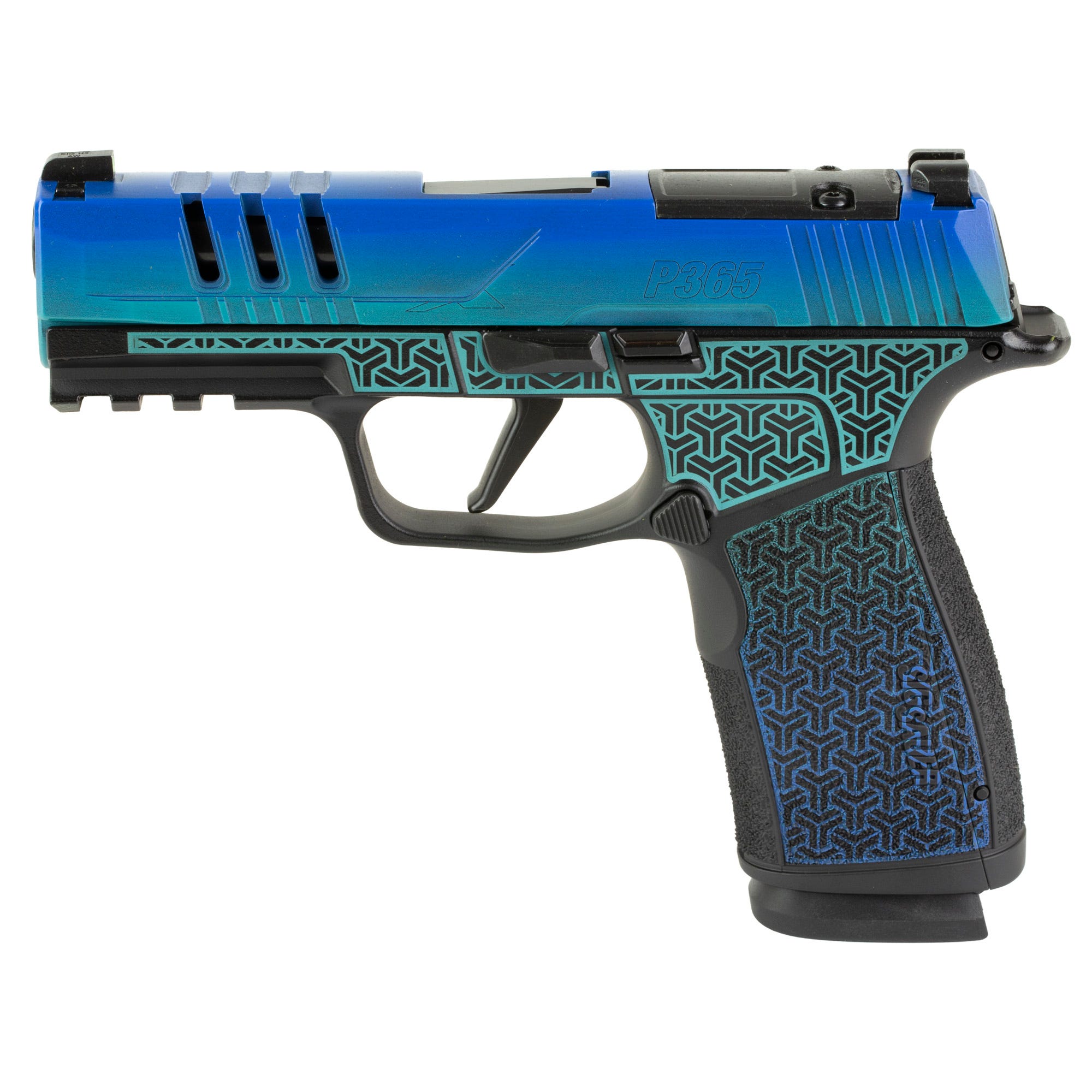 Sig Sauer P365 XMacro Galactic June Bug 9MM 3.7" 17 Rounds Optic Ready XRAY3 Sights