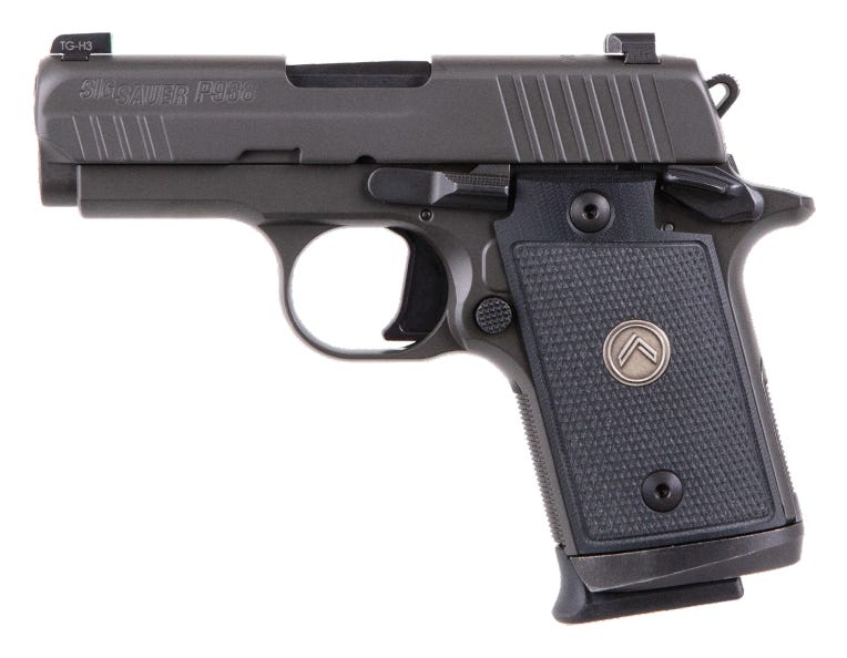 Sig Sauer P938 Legion Gray 9mm 3" Barrel 7-Rounds