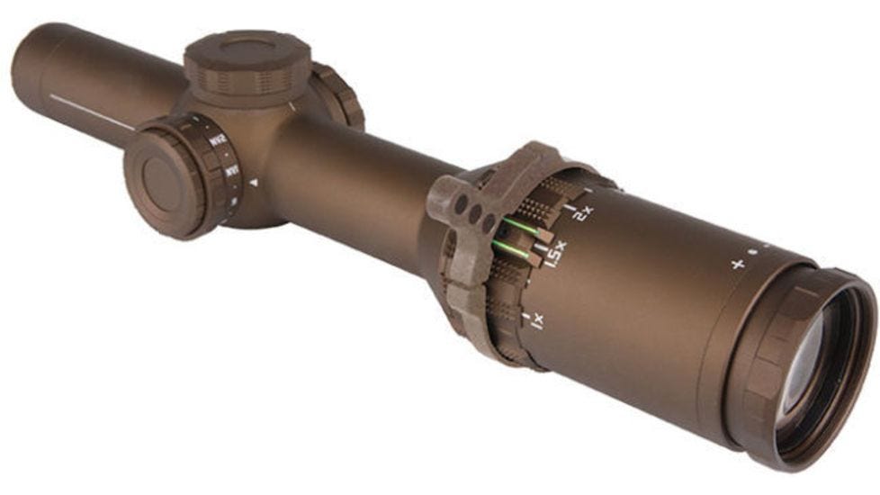 Sig Sauer SOT61231 Tango6T Scope 1-6x24 30mm 556 FDE HS Illuminated Horseshoe Dot