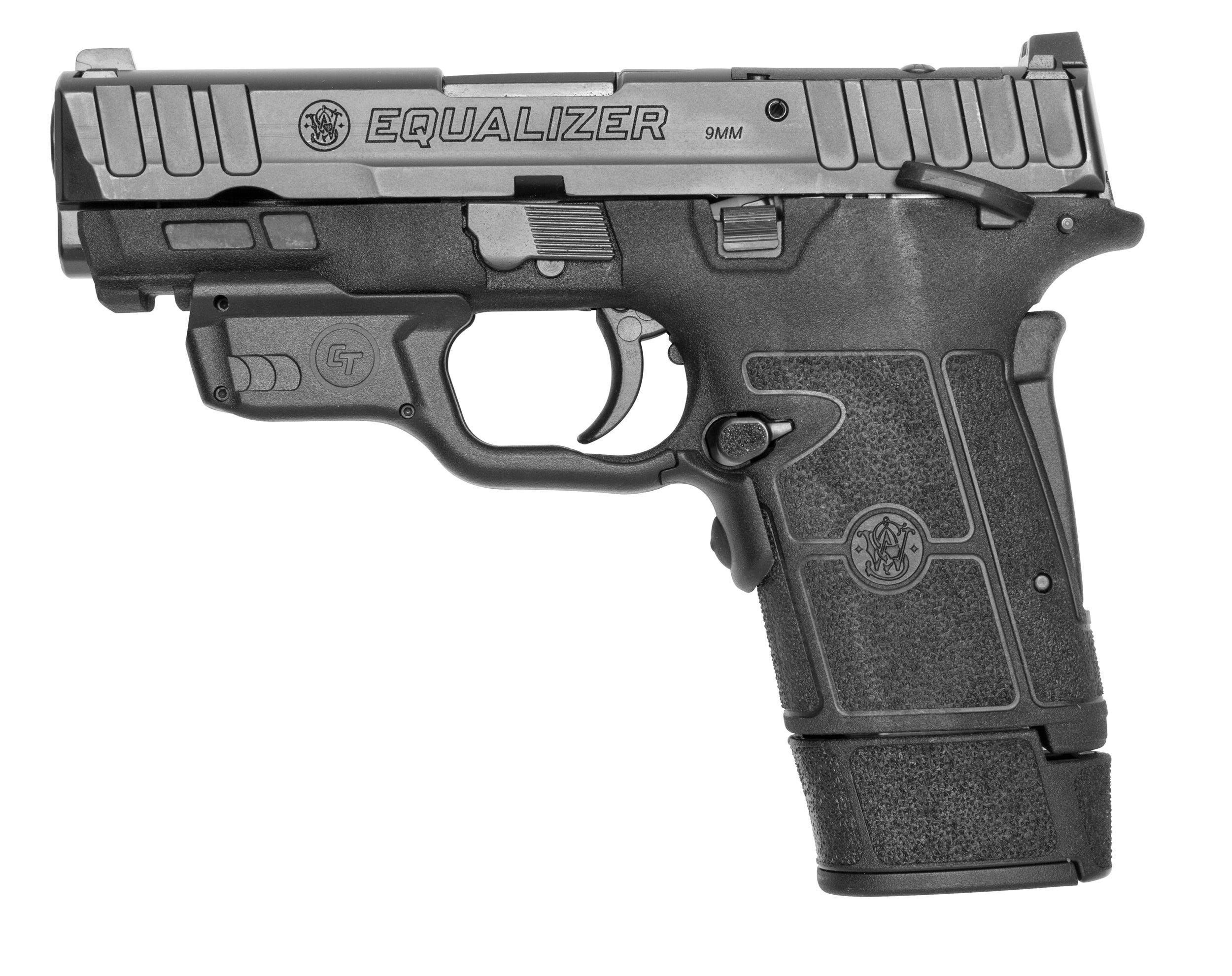 Smith and Wesson Equalizer 9mm 3.7" Barrel 15-Rounds w/ Crimson Trace Laser Grip