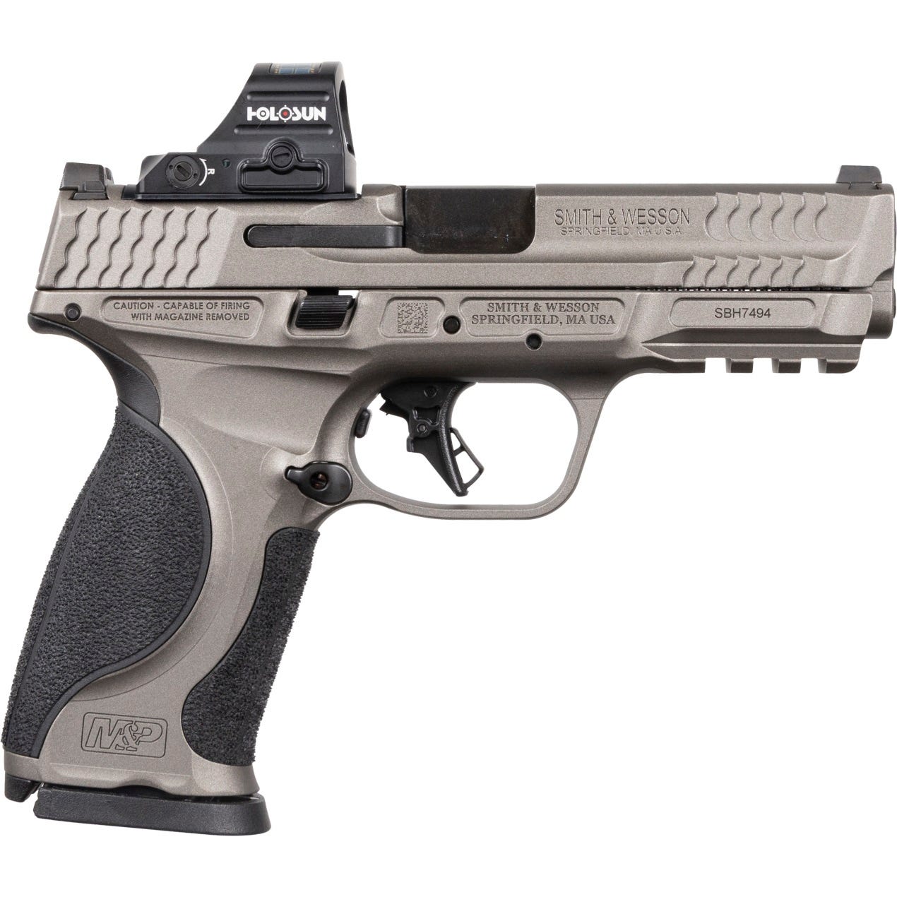 Smith and Wesson M&P M2.0 Metal Tungsten 9mm 4.25" Barrel 17-Rounds w/ Holosun HS407C X2