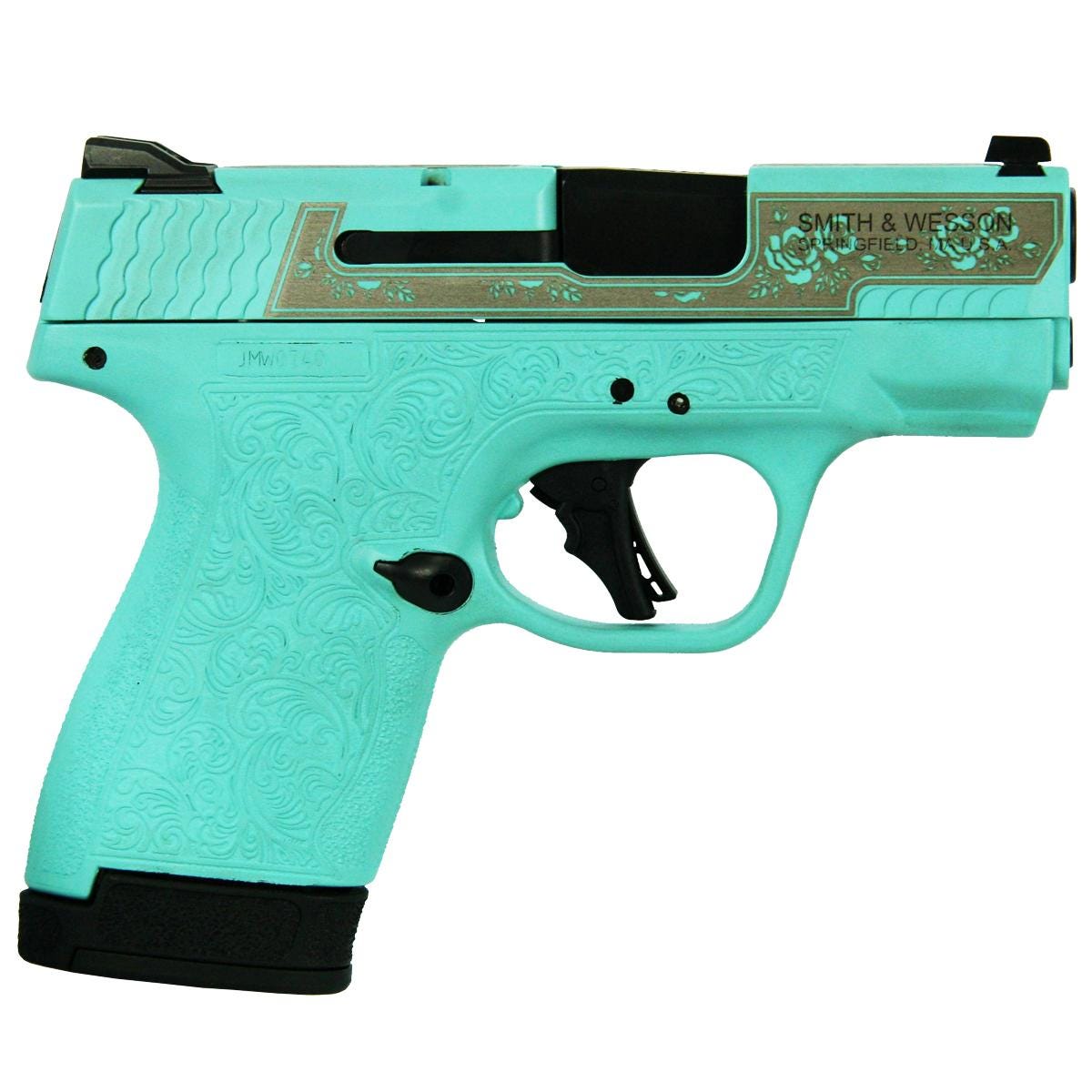 Smith and Wesson M&P Shield Plus Tiffany Blue 9mm 3.1" Barrel 13-Rounds No Thumb Safety