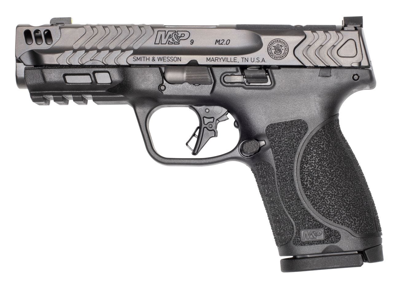 Smith and Wesson M&P9 M2.0 OR CC Comp Black 9mm 4.2" Barrel 15-Rounds