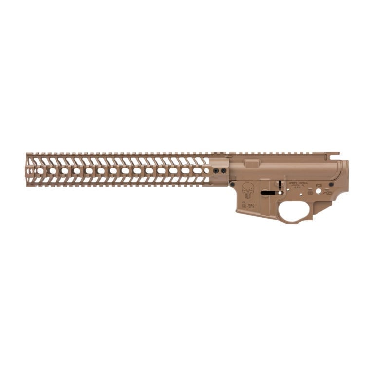 Spike’s Tactical Punisher Lower/Upper Receiver Set 223 Remington/556NATO Brown 13.2″ SAR3 Rail