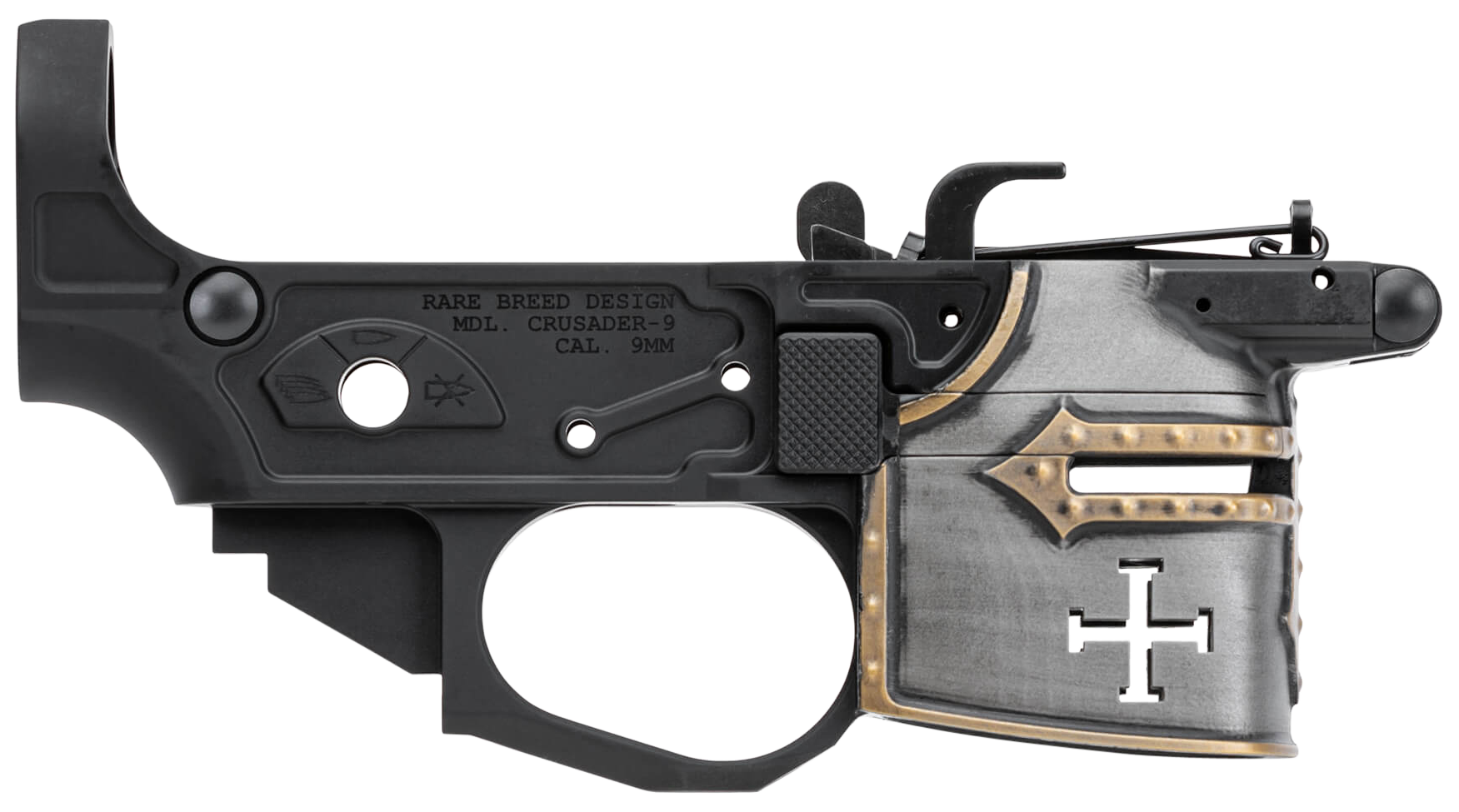 Spikes Tactical Rare Breed Crusader 9mm Stripped Billet Lower