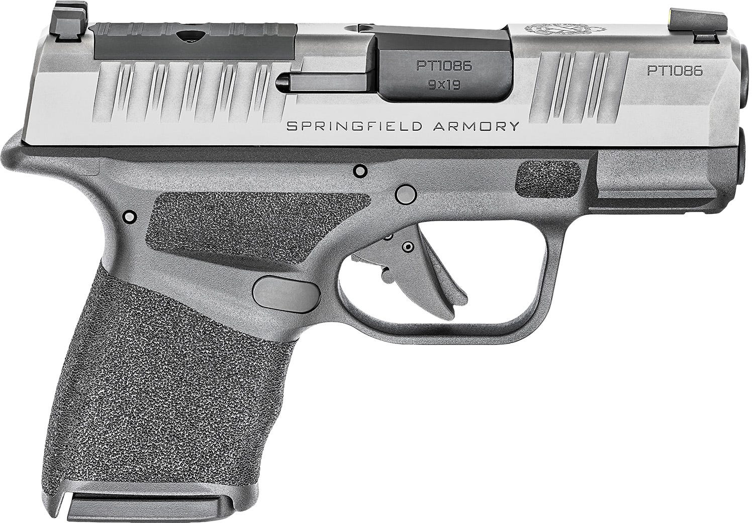 Springfield Armory Hellcat OSP Stainless / Black 9mm 3" Barrel 10-Rounds w/ Viridian RFX Green Dot