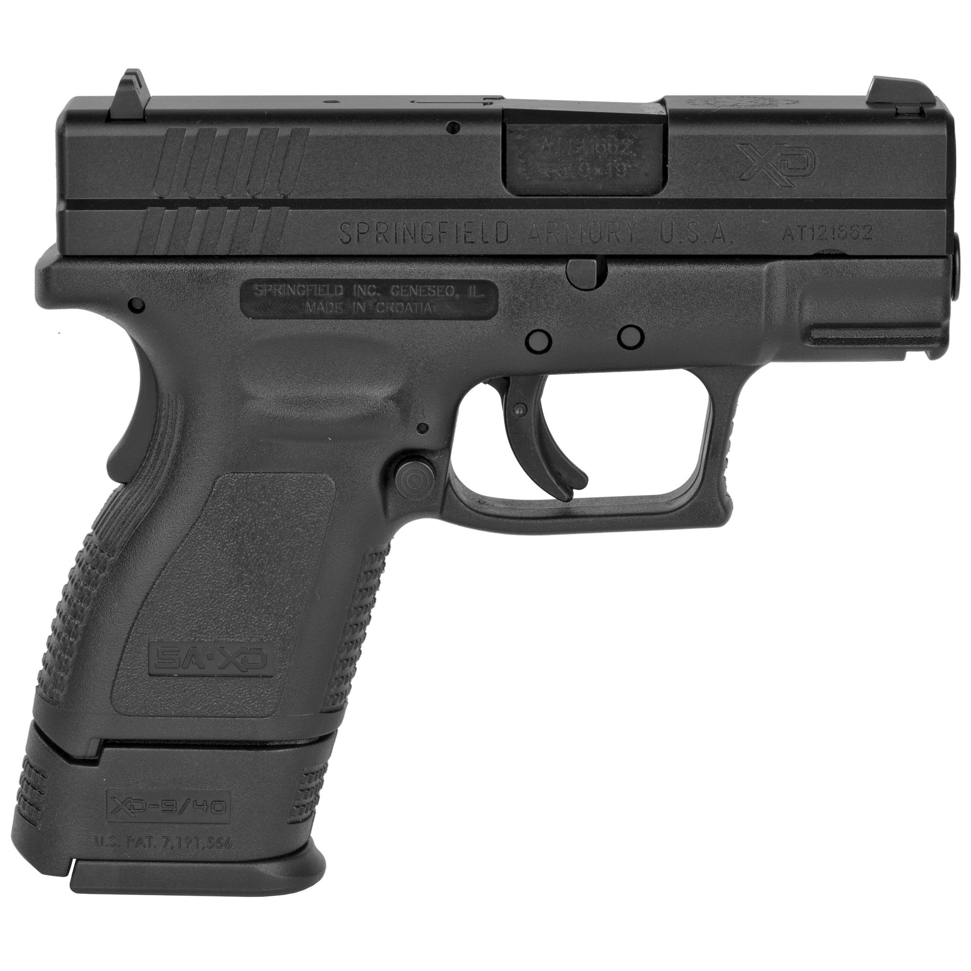 Springfield Armory XD9 9mm 3" Barrel 10-Rounds w/ Bag & 5 Mags