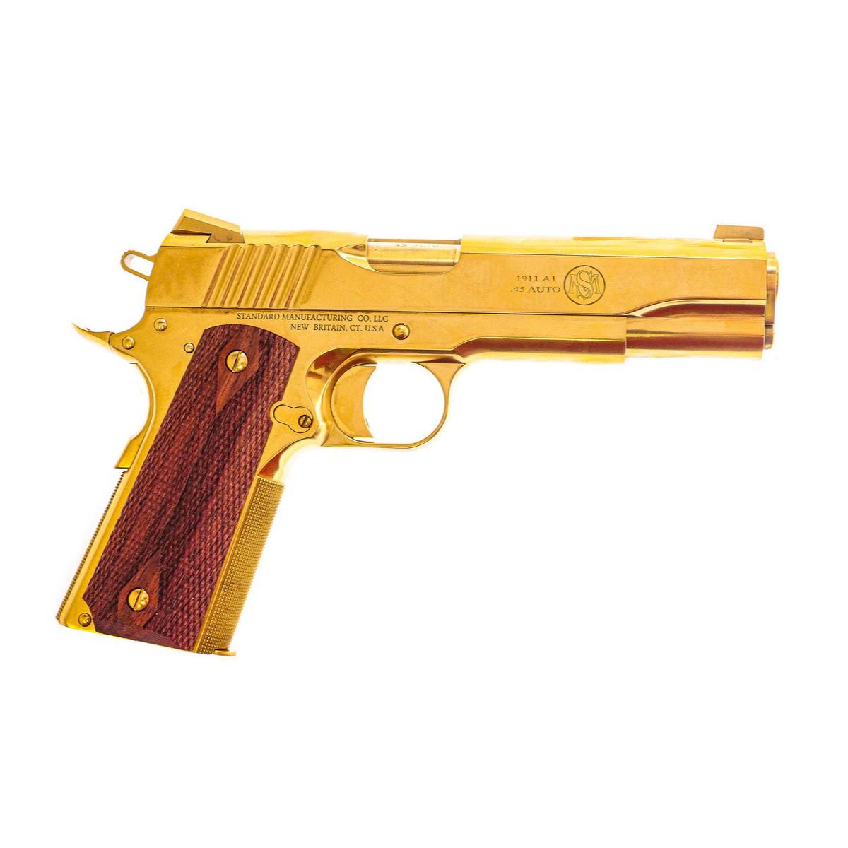 Standard Manufacturing 1911 Gold .45 ACP 5" Barrel 7-Rounds