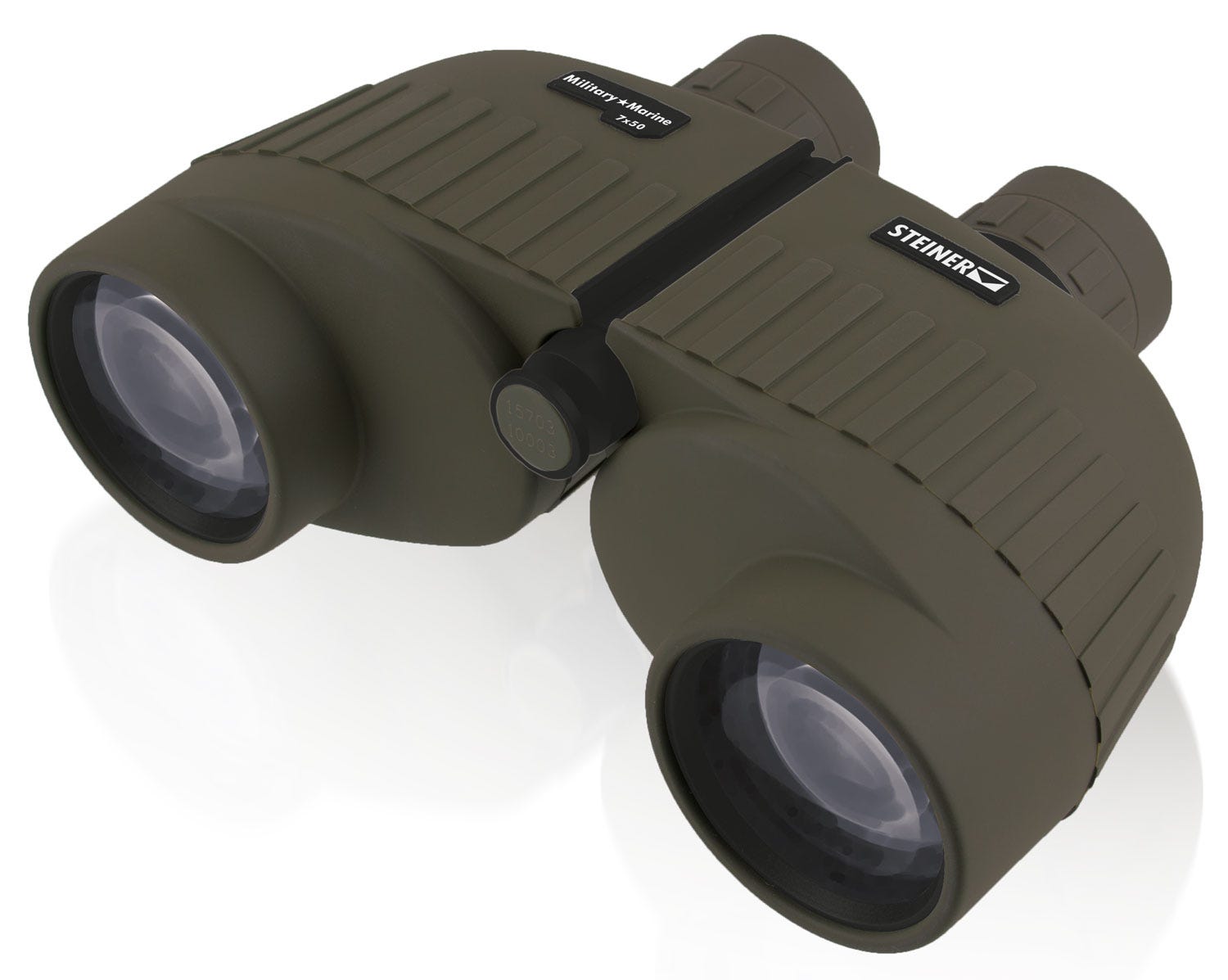 Steiner Military-Marine Green Rubber Armor 7x50mm 6"