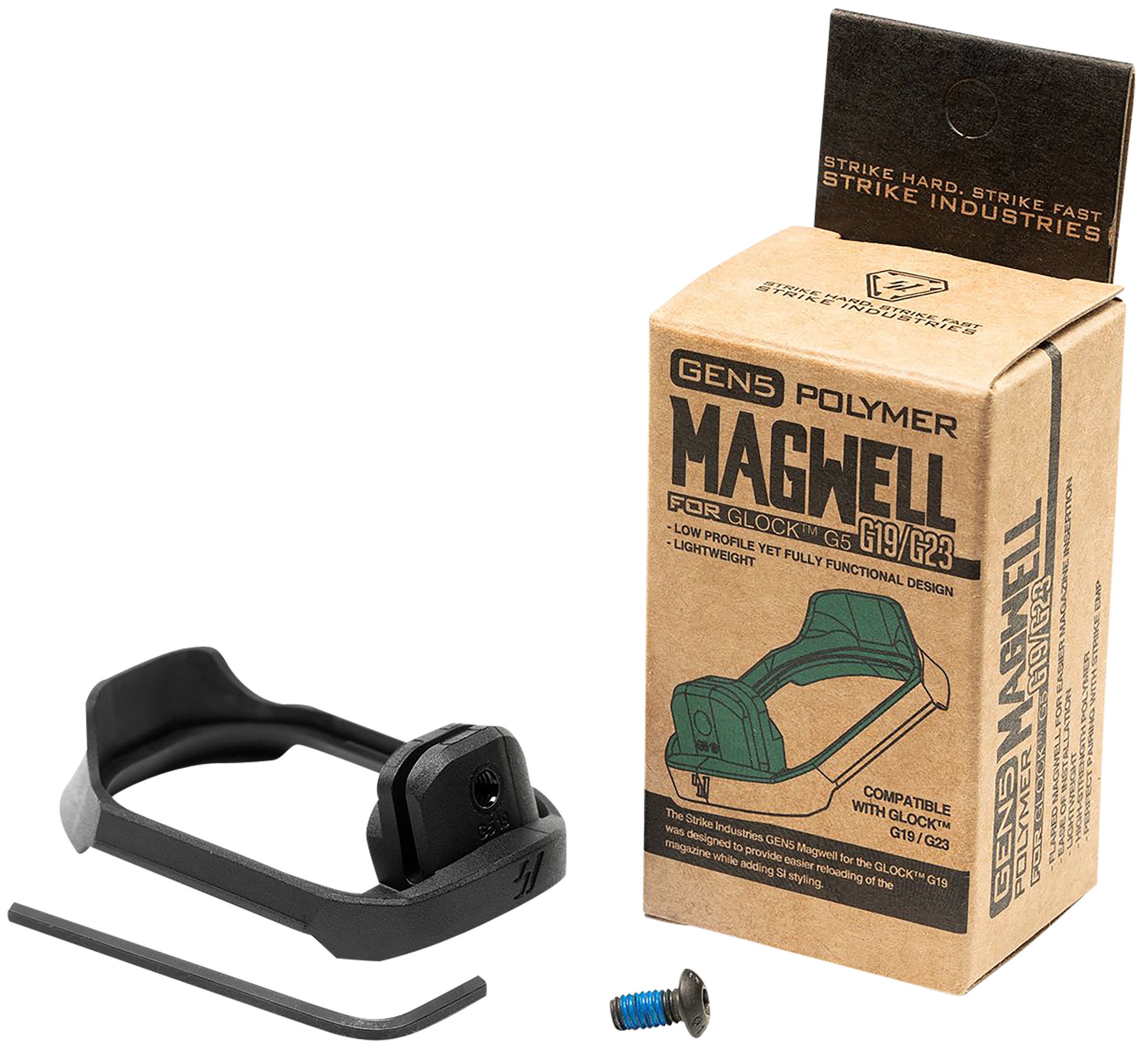 Strike Industries Flared Magwell for Gen5 Glock 19/23