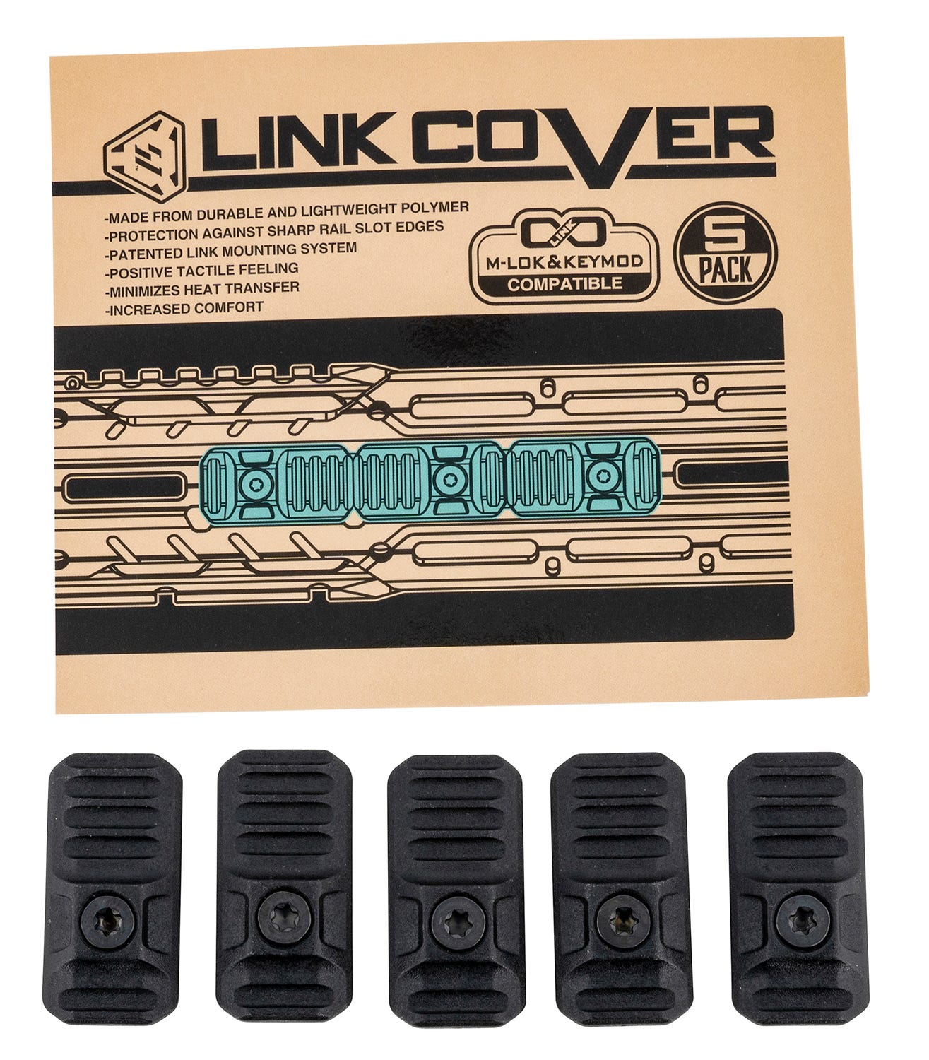 Strike Industries Link Mounting System M-LOK / Keymod 5-Pack