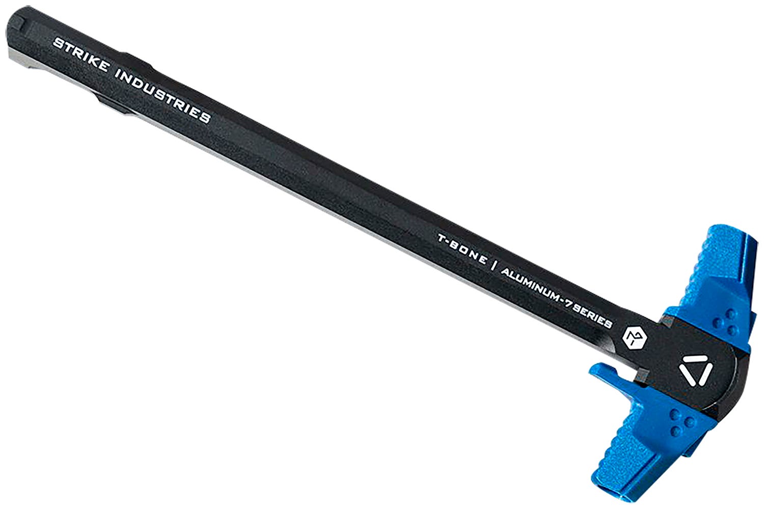 Strike Industries T-Bone Charging Handle Blue .223/5.56