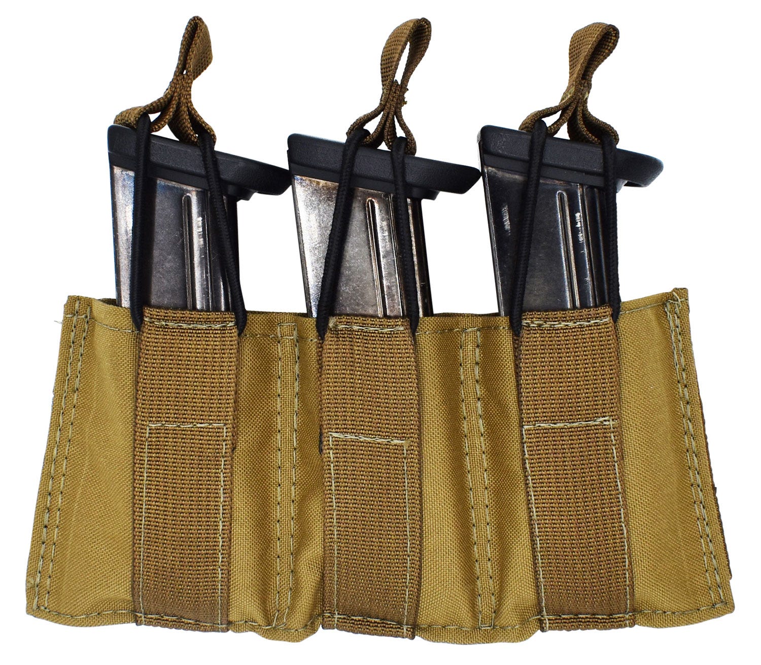 Tac Shield Speed Load Triple Pistol Coyote Brown 3 Compartments