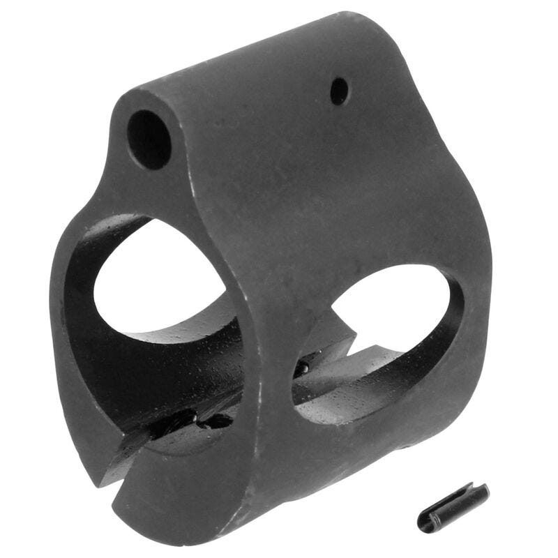 Tacfire AR-15 Clamp on Low Profile Gas Block 0.750 Diameter Barrel Steel Anodized