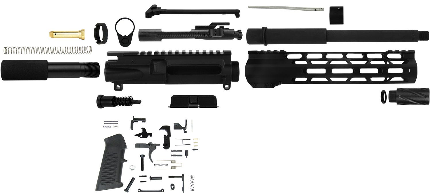 TacFire AR Build Kit for AR Pistol Platform .300 Blackout 10.5" Barrel