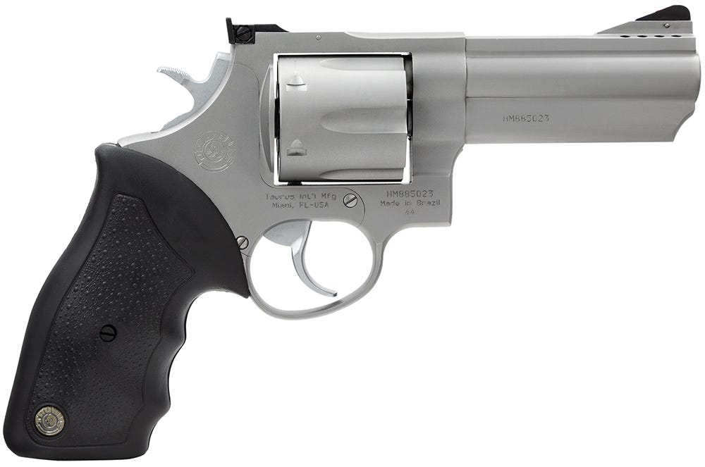 Taurus 44 Matte Stainless .44 Mag 4" Barrel 6-Rounds Adjustable Rear Sight