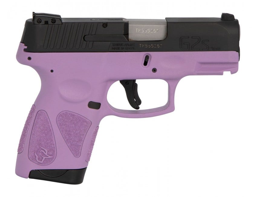 Taurus G2S 9MM BLK/Light-Purple 3.2-inch 7Rds