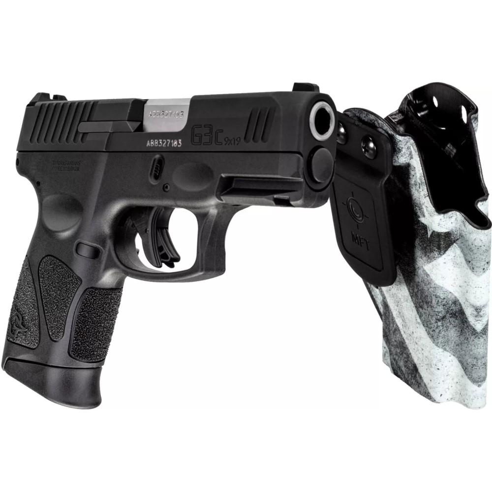 Taurus G3C 9mm 3.2" Barrel 10-Rounds w/ MFT BW Flag Holster