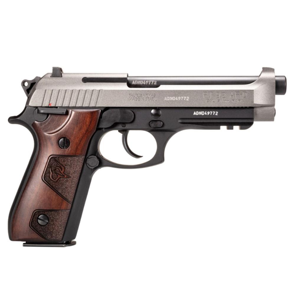 Taurus PT-92 Black / Silver 9mm 5" Barrel 17-Rounds w/ Wood Grips