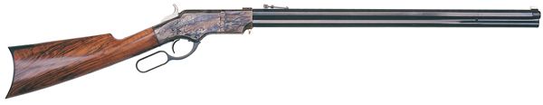 Taylors and Co 1860 Henry Steel Frame Blued .45 LC 24.25" Barrel 13-Rounds with Ladder Fixed Sights