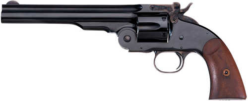 Taylors and Co Top Break Schofield Walnut .44-40 7" Barrel 6-Rounds with Blade Front Sight and Fixed Rear Sight