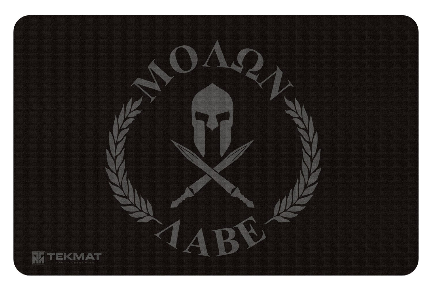 TekMat Original Cleaning Mat Gray / Black 11x17" with Molon Labe Diagram