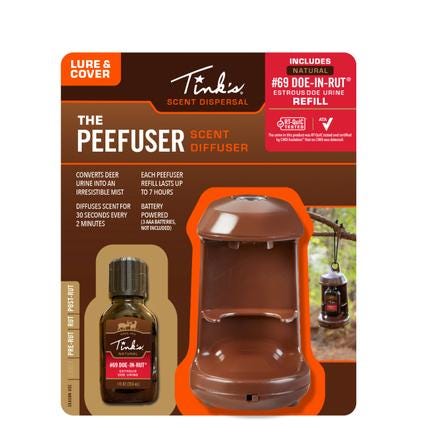 Tinks PeeFuser Unit Brown with #69 Natural Refill Battery Powered