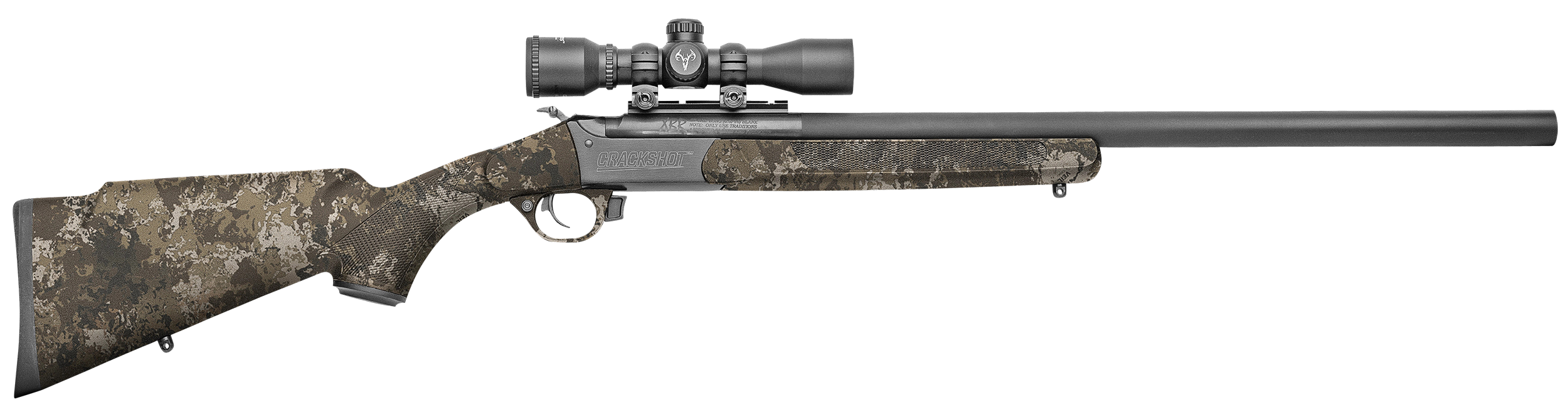 Traditions Crackshot XBR Package Veil Wideland Camo .22 LR / .27 Caliber Long 16.5" / 20" Barrels 1-Round