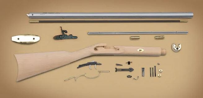 Traditions Frontier Muzzleloading Rifle Kit 50 Caliber Percussion 28" Barrel Hardwood Stock