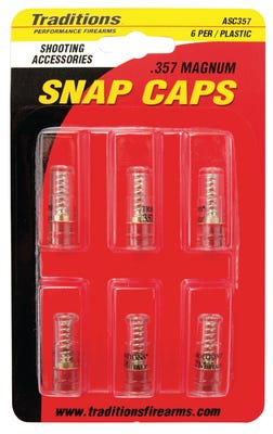 Traditions Handgun Caliber Plastic Snap Caps ASC357